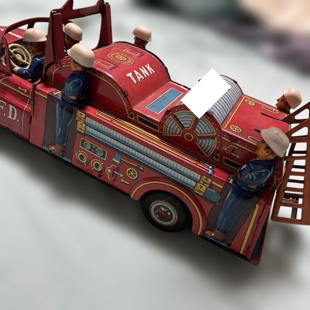 ジャンク 箱無 ヨネザワ玩具 消防車 ブリキ - メルカリ