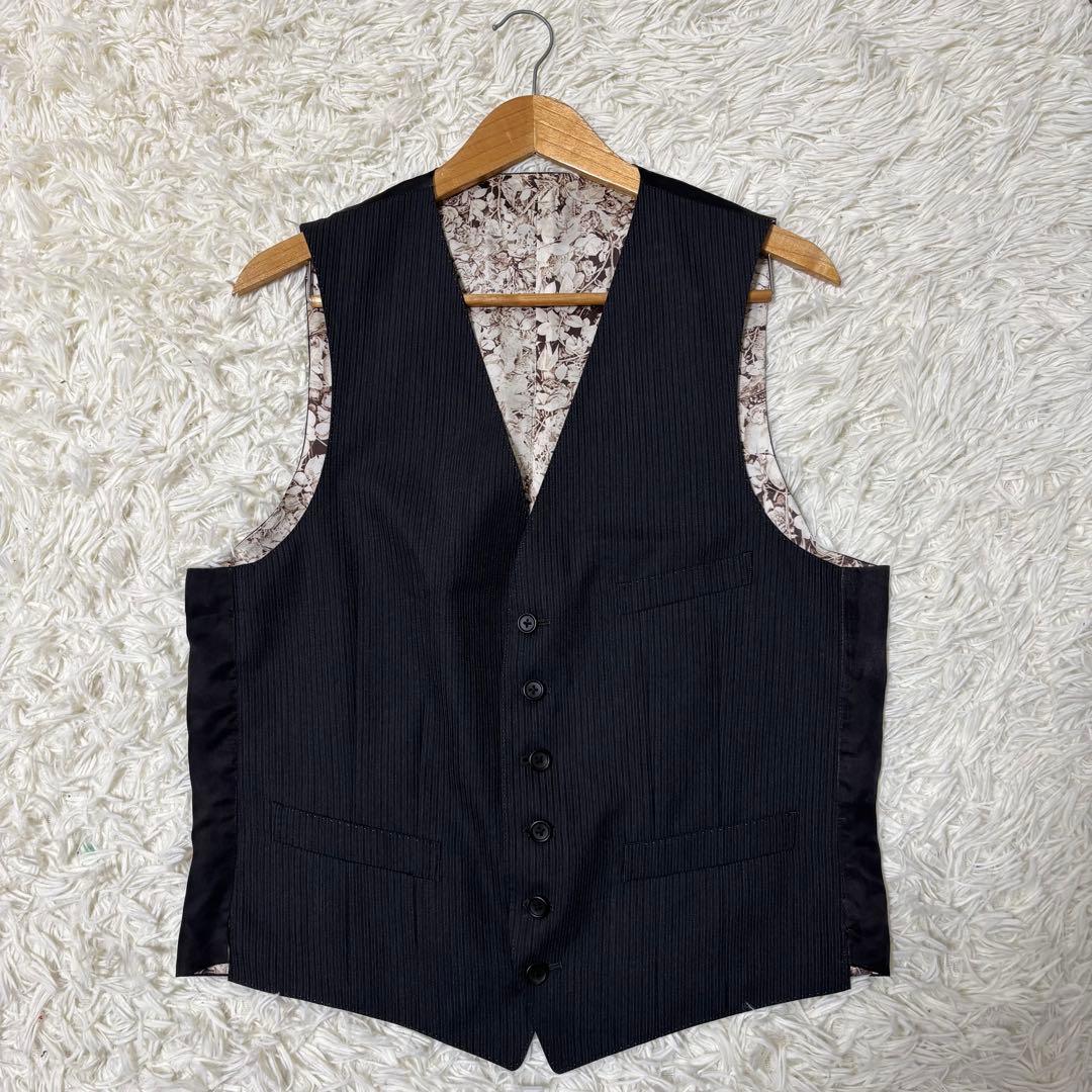 ポールスミス コレクション ベスト ジレ 花柄 ストライプ XL 大きい