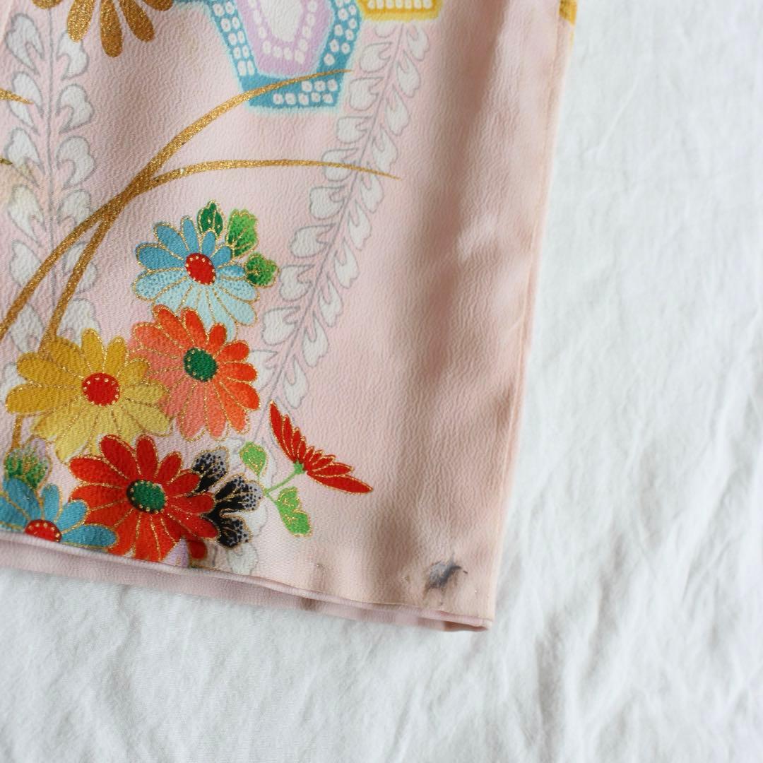 七五三 3歳 女の子 子供 アンティーク 着物 被布 セット