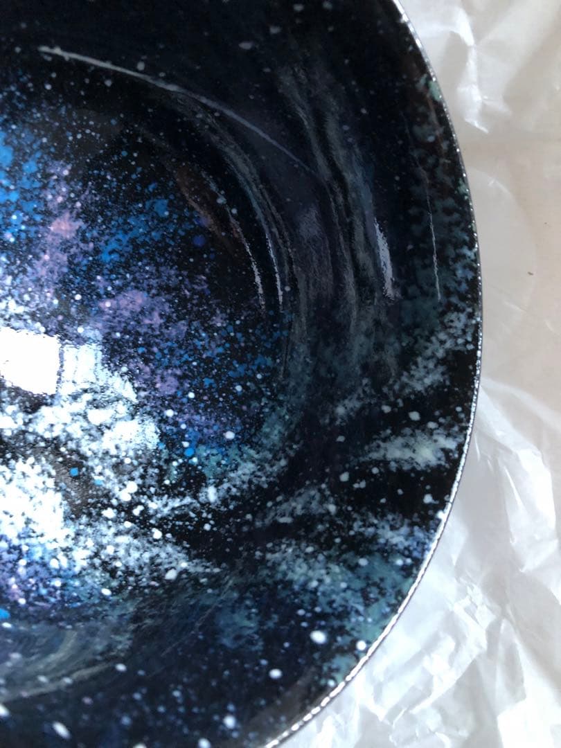 銀河流星　茶盌　十三代臥牛窯　悟龍作　共箱入