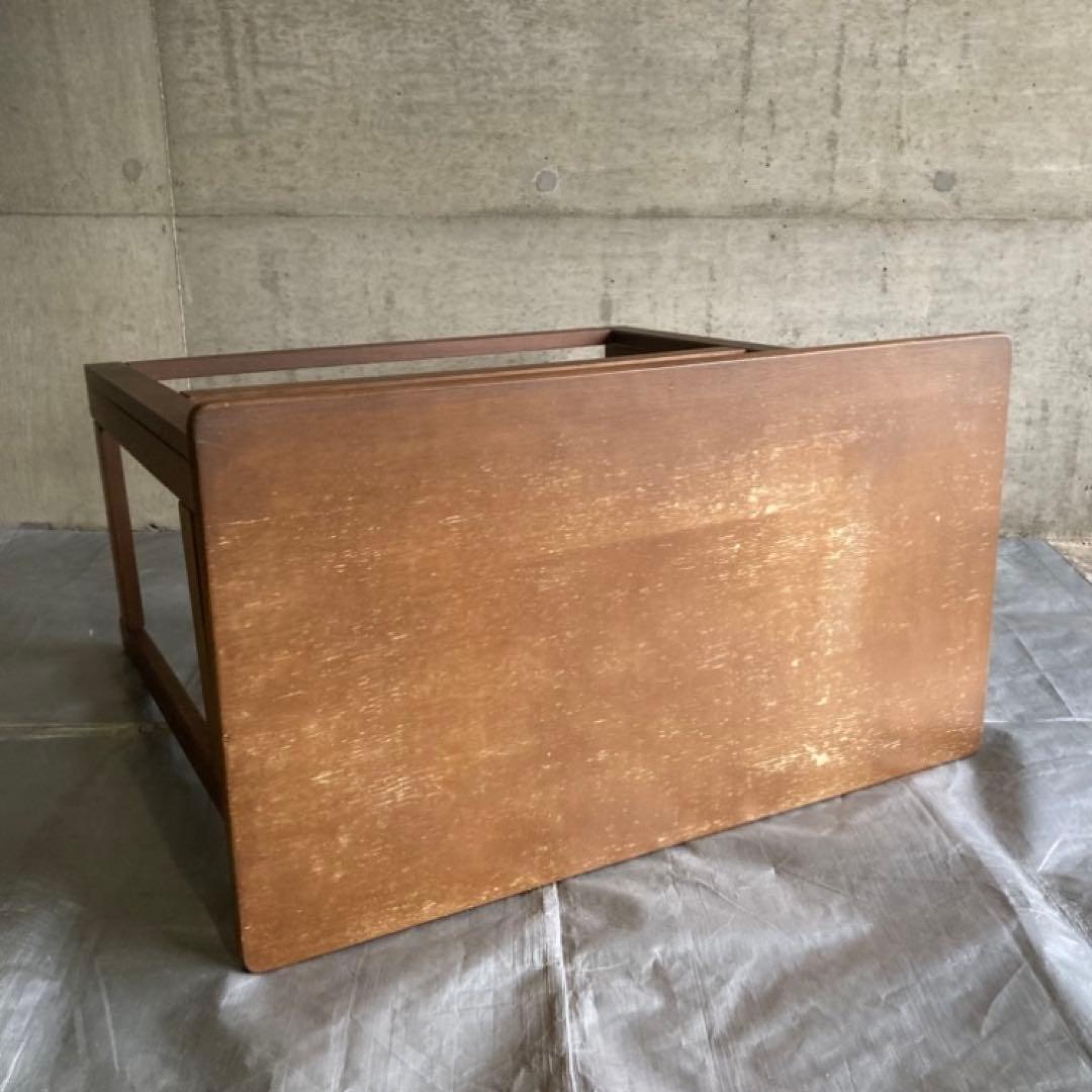 レトロな味のある机 テーブル デスク 作業台 勉強机 折り畳み 角型 木製