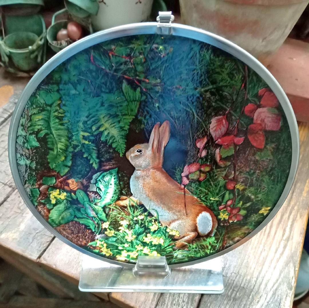 ウェッブ ステンドグラス Rabbitトロント・ステンドグラス社イースター