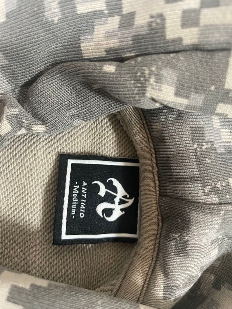 Antimid 迷彩柄フード付きパーカー M