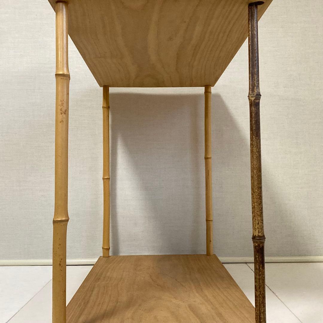 竹台子 行台子 東斉作 利休好 飾り棚 台 木製 組立式 和風 茶道具