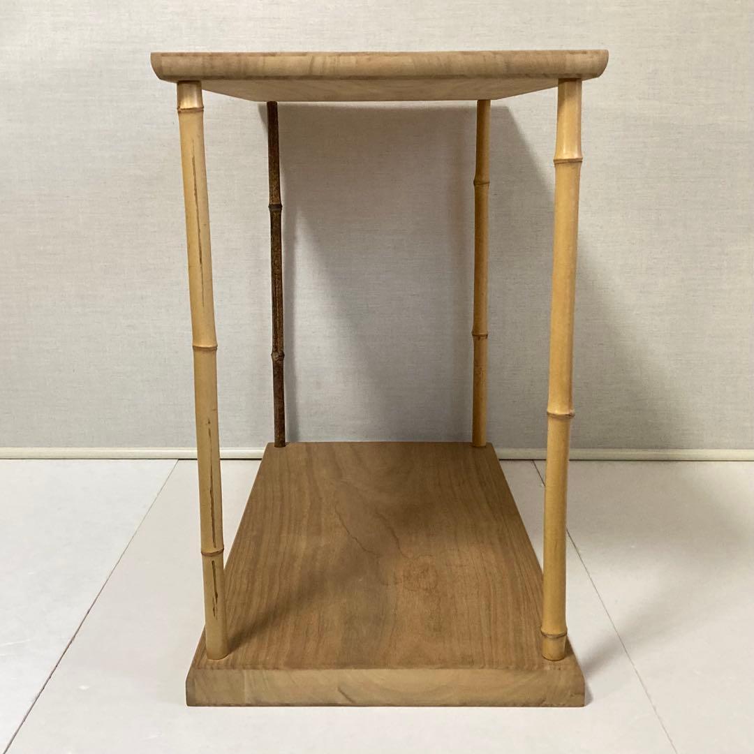 竹台子 行台子 東斉作 利休好 飾り棚 台 木製 組立式 和風 茶道具