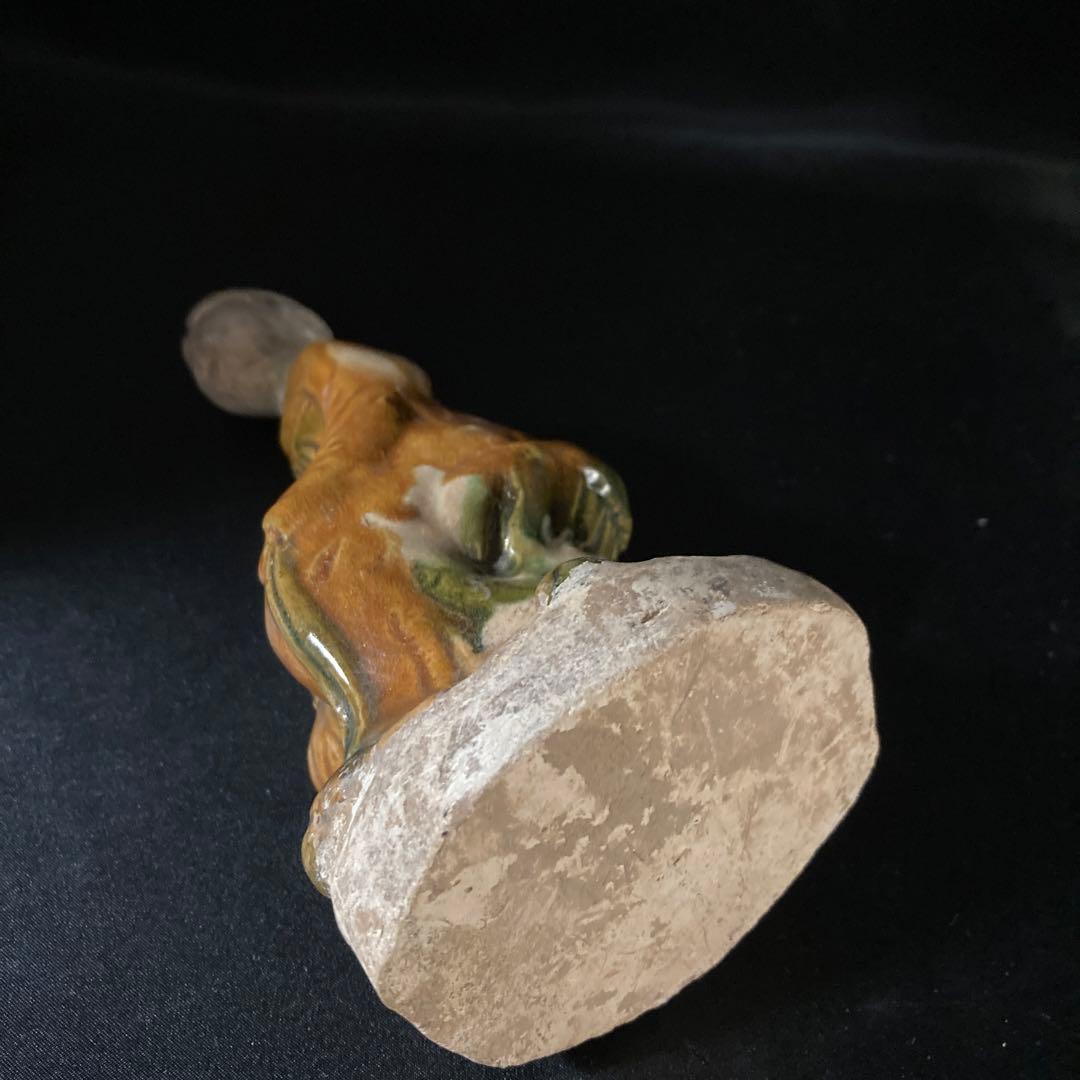 新年赤札セール❗️【ギャラリー三益】三彩美人座俑（唐時代）