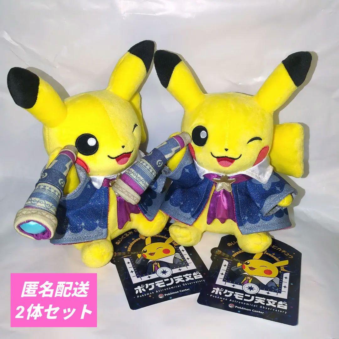 新品 ポケモン天文台 限定グッズ ほしぞらピカチュウ ぬいぐるみ 2体