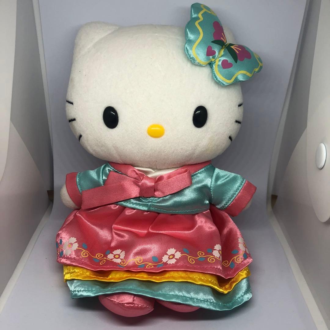 ハローキティ ぬいぐるみ 韓服 チマチョゴリ 蝶々 ちょうちょ - メルカリ