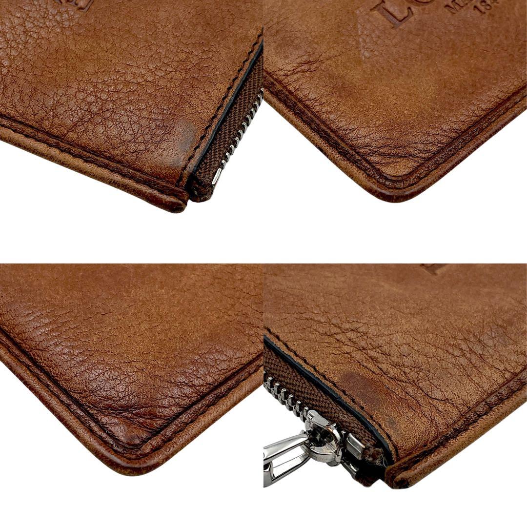 【極美品】LOEWE ロエベ　ヘリテージ　レザー　ブラウン　ケース