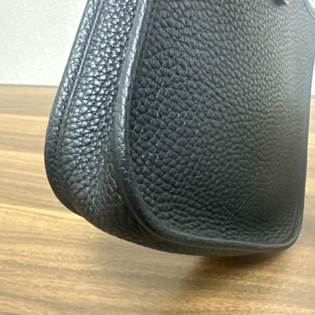 HERMES エルメス エブリンTPM 黒 ブラック シルバー金具