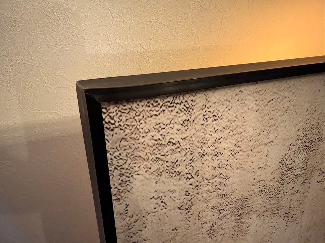 訳あり※特大抽象画 120*80cm ベージュとブラウン大きい　おしゃれ　モダン