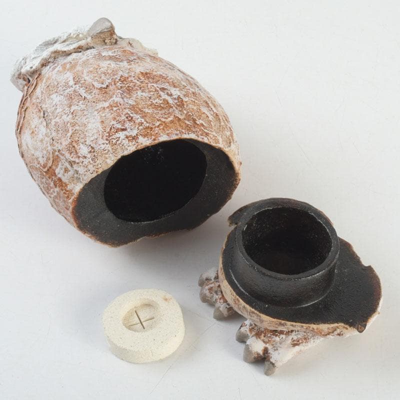 乾漆 梟 香炉 置物 飾り物 燭台 合わせ箱 C 9280 - メルカリ