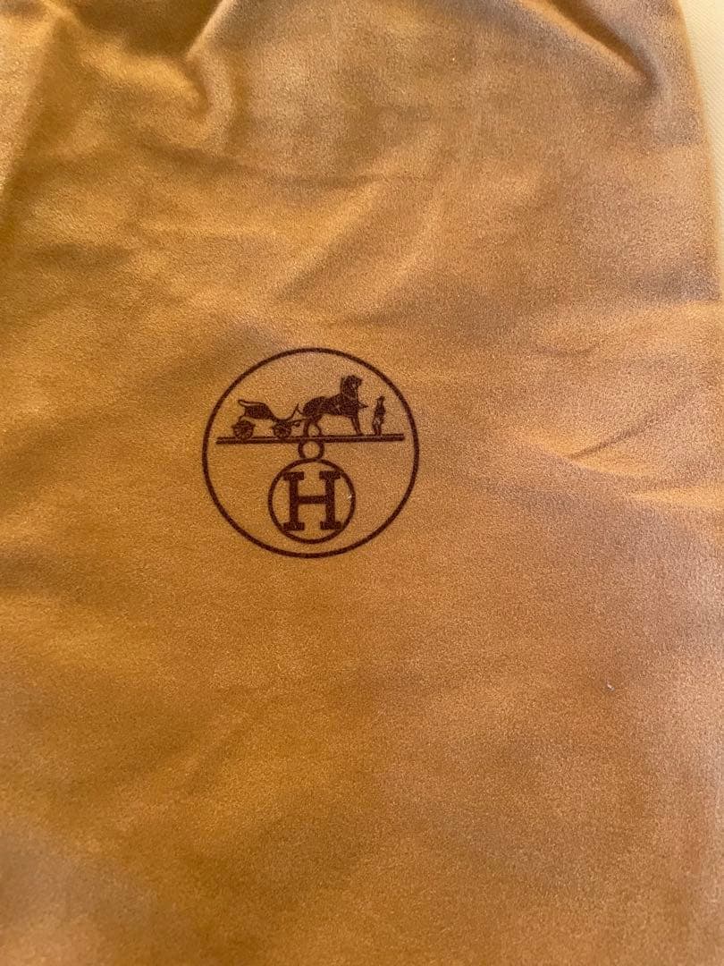 エルメス 巾着 保存袋 2枚 HERMES - エルメス 巾着袋 保存袋 2枚セットの