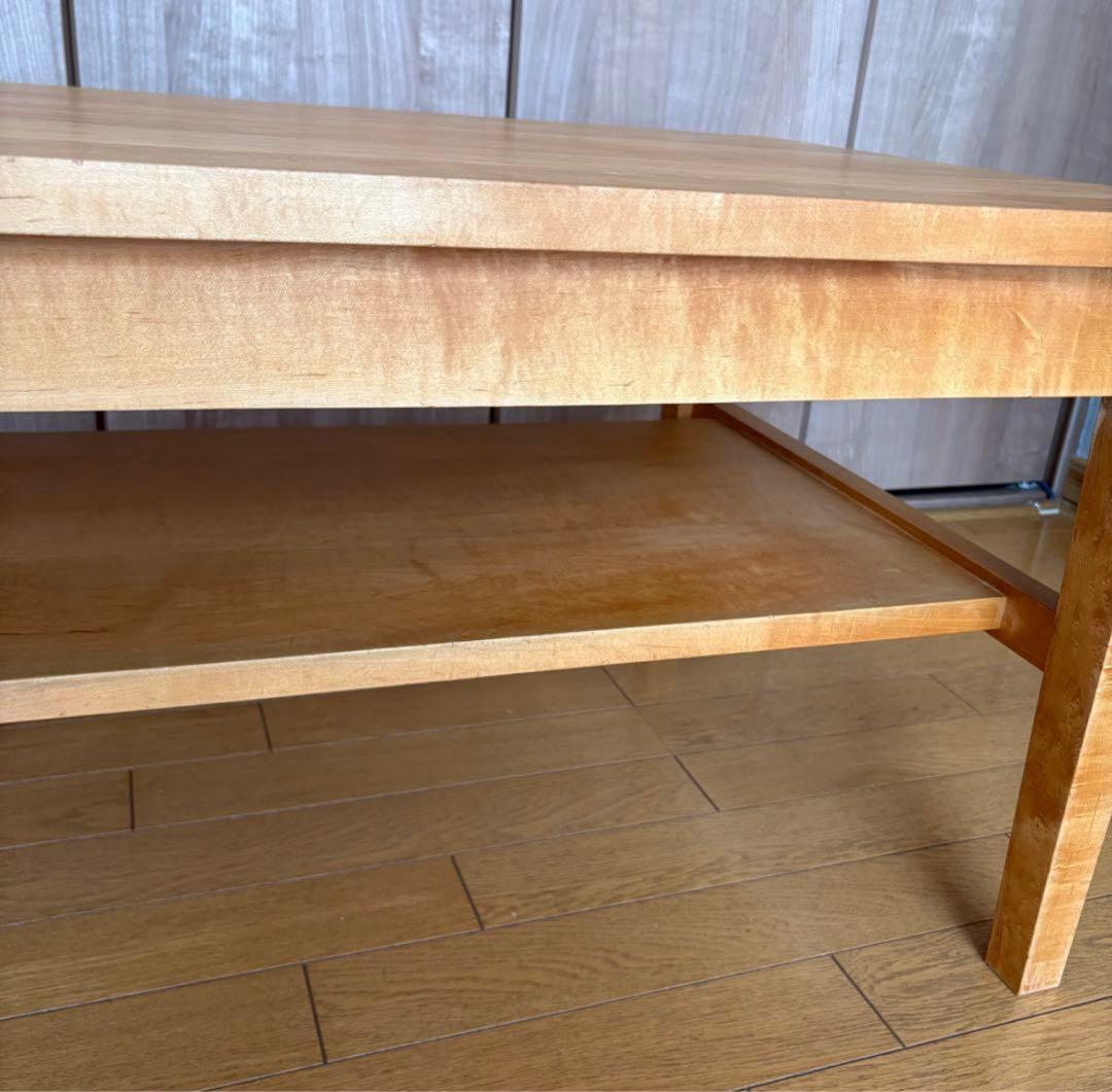 ふ*3様 北の住まい設計社 センターテーブル ローテーブル 無垢 メイプル