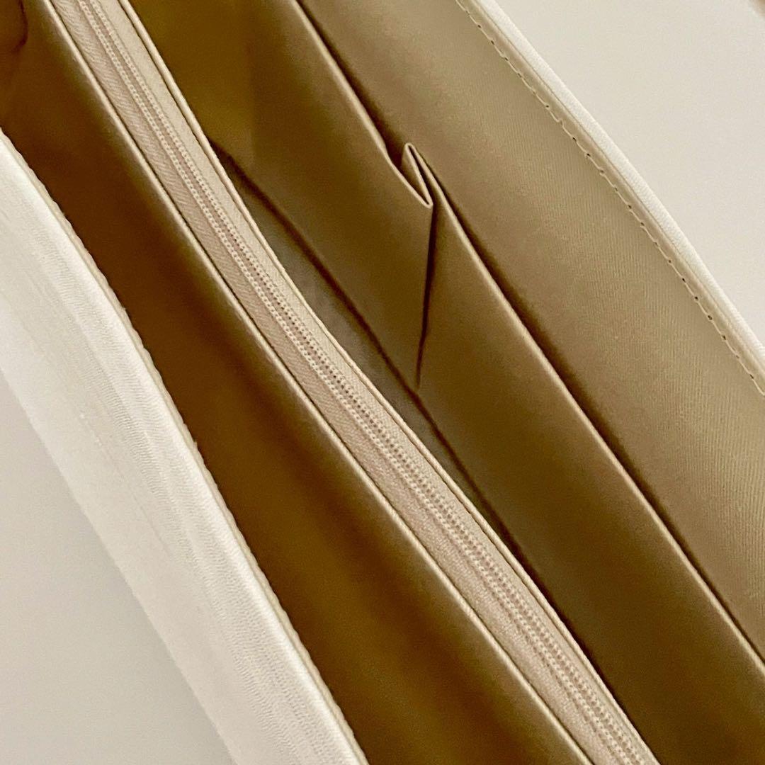 衿秀　和装バッグ　トートバッグ　お稽古バッグ　A4　白　ホワイト　日本製