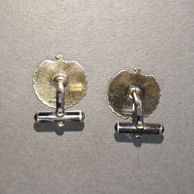 【ゴルフ　非売品　宮勝商店 】『鷹之台カンツリー倶楽部』　シルバー　カフス