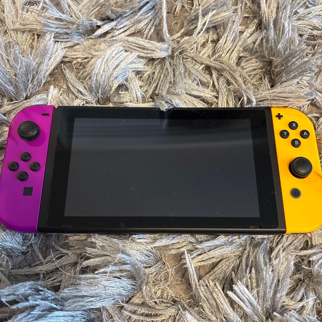 Nintendo Switch 本体 ネオンパープル/イエロー 完備品