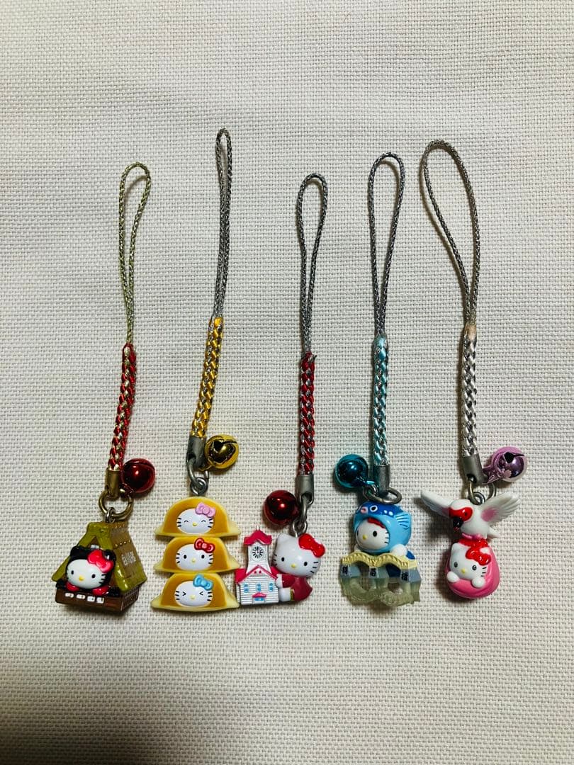 ハローキティ ご当地限定根付けストラップ 25個セット
