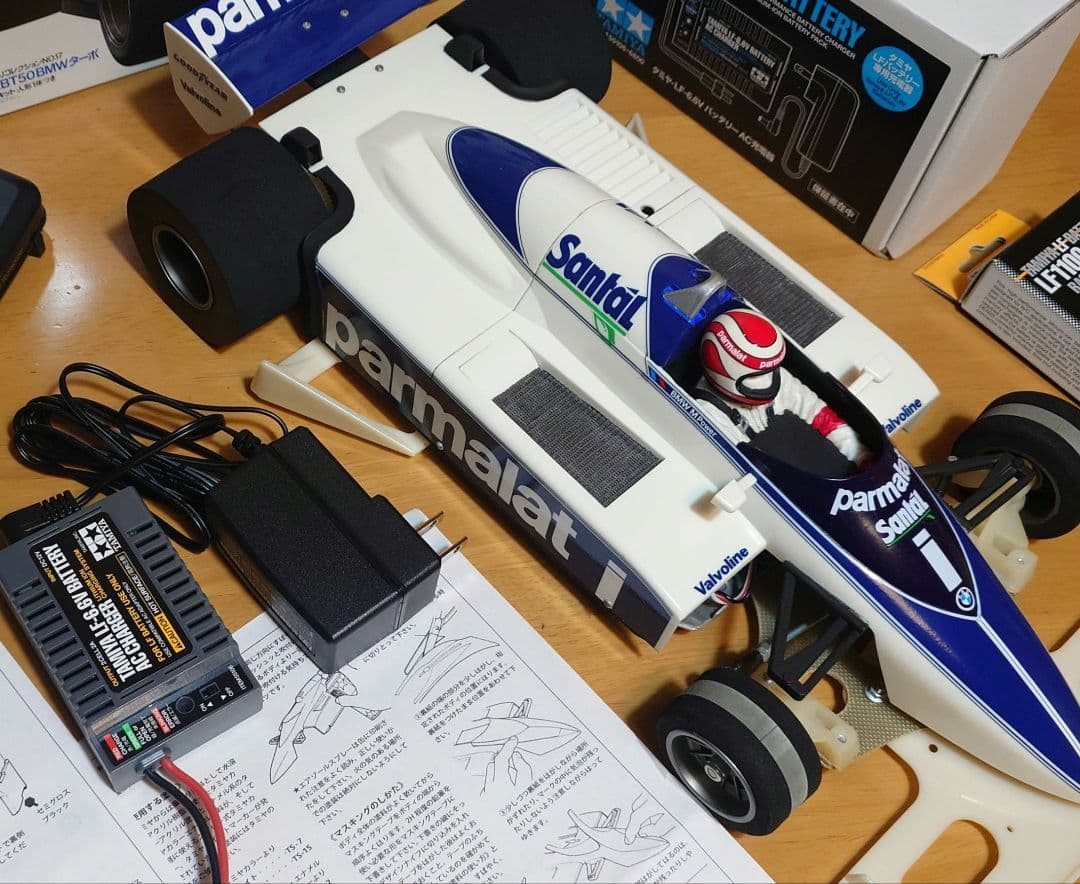 タミヤブラバムBT50競技用スペシャルLEDライト付＆プロポバッテリー…付