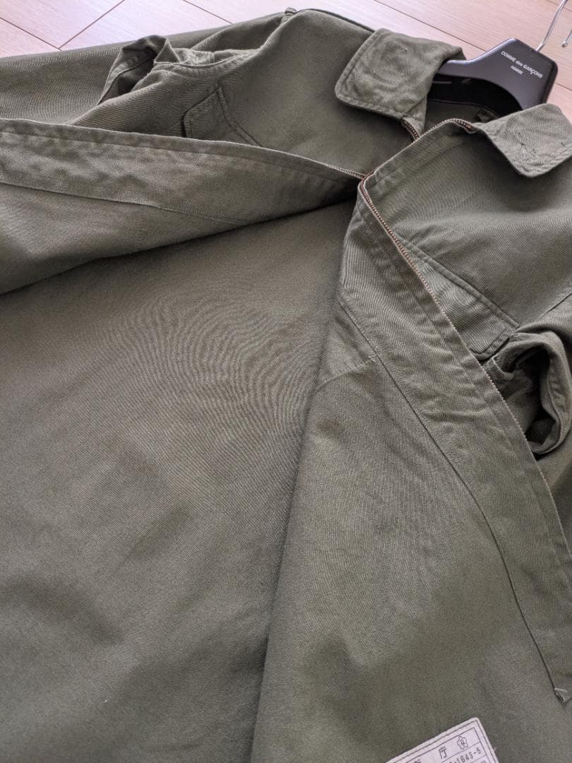 1997年製 防衛庁 官給品 旧型 陸上自衛隊 作業服上衣 OD色