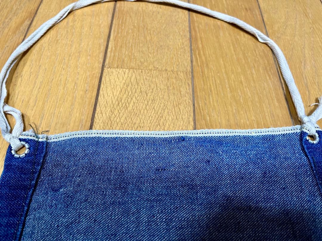 50s 60s ビンテージデニムエプロン　上下　耳付き　vintage