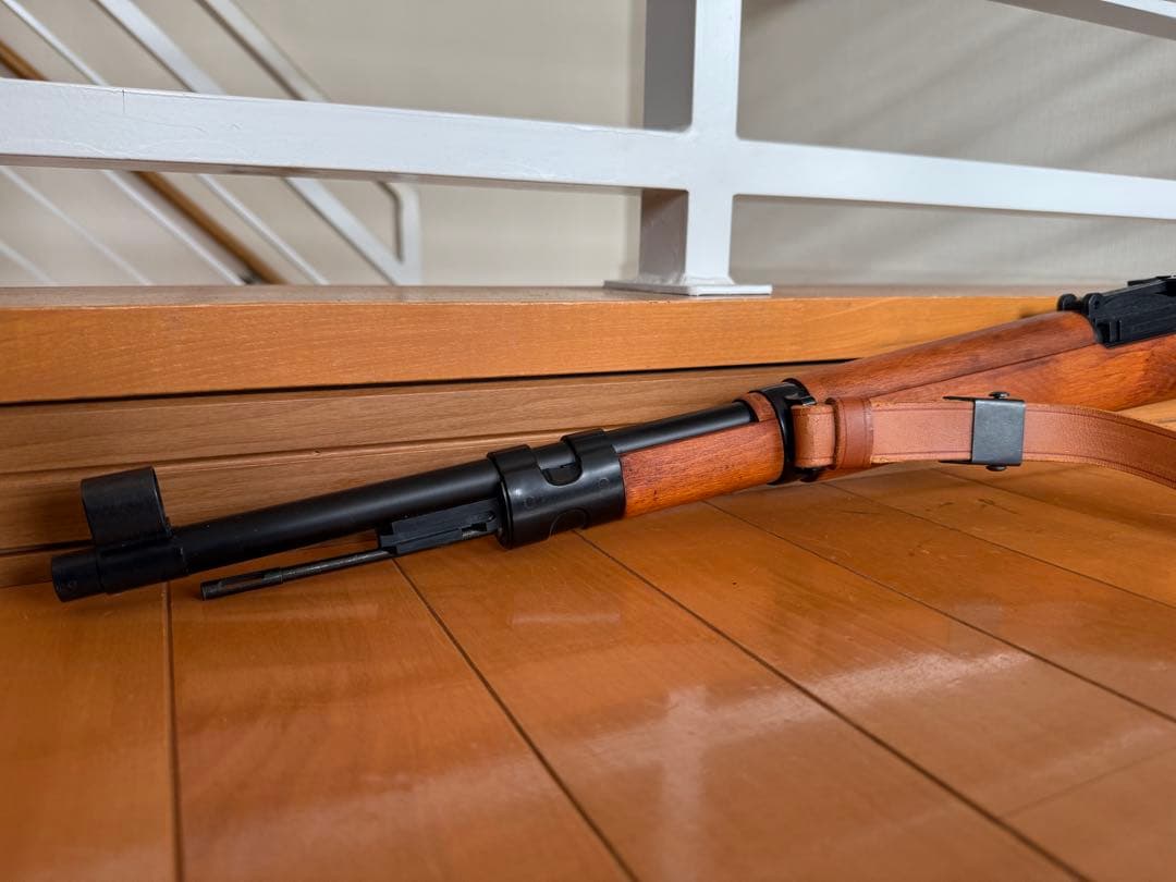 タナカ kar98k mod.98 リアルウッド 革製スリング付き エアガン ゲーム