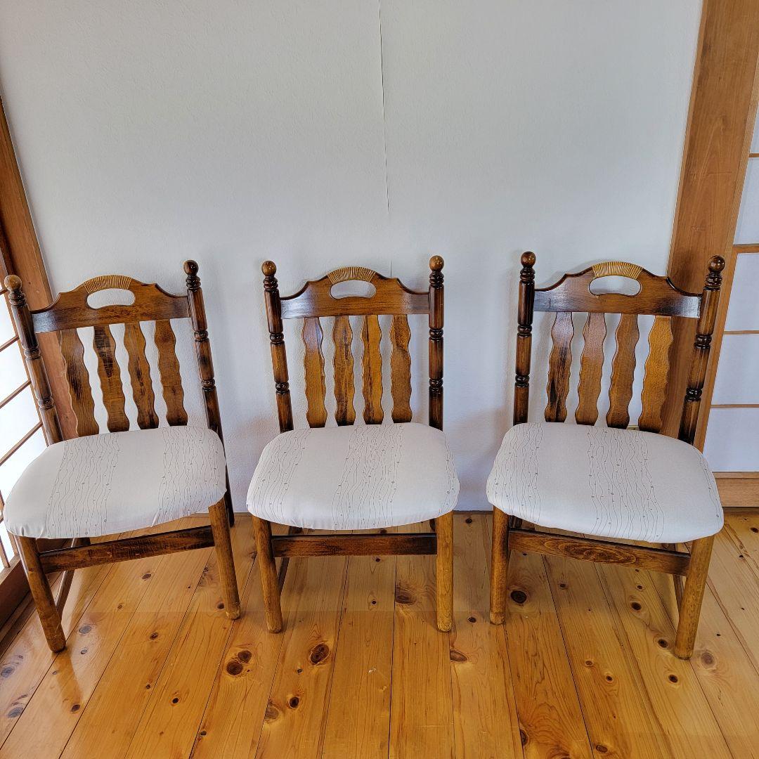 カリモク　ダイニングテーブルセット　椅子3脚