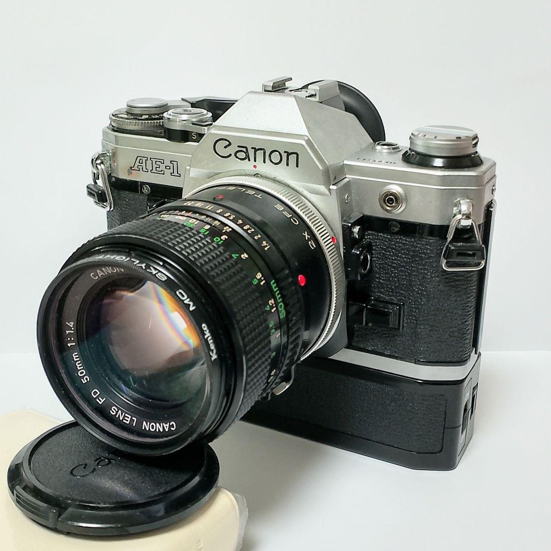 Canon AE-1 フィルム一眼レフカメラ + レンズ 50mm F1.4