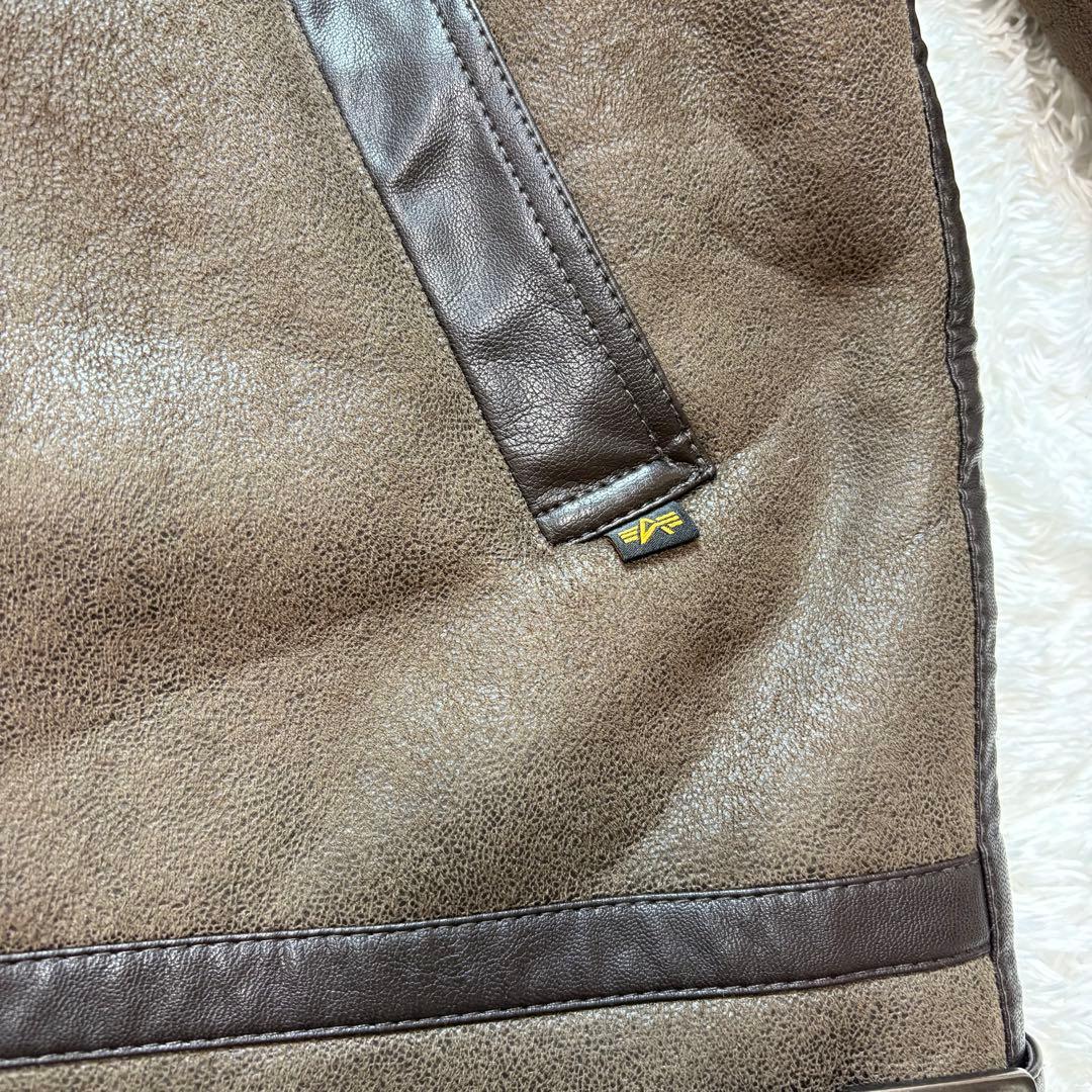 完売 ALPHA INDUSTRIES ブラウン B-3 XL ムートン