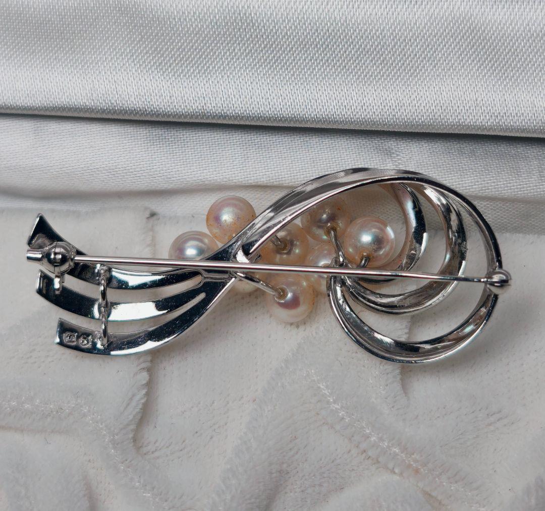 美品 最高級!!】ミキモト ブローチ パール フォーマル 8珠 皇室御用達