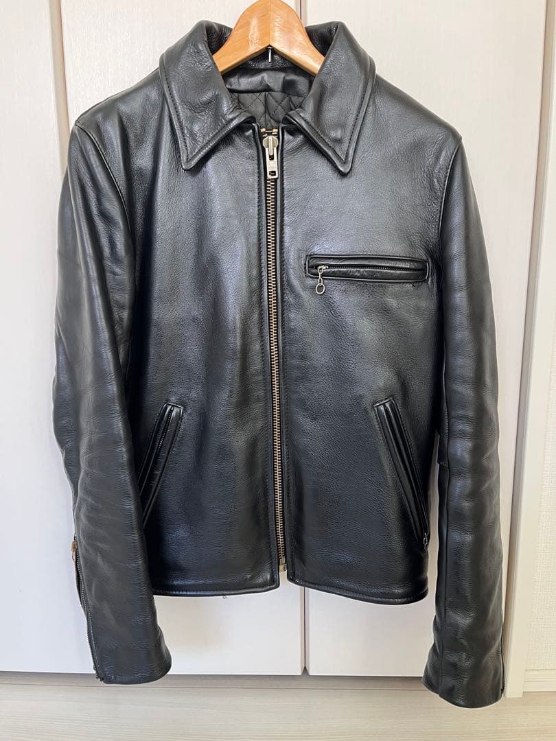 VANSON ブラック シングルライダースジャケット 34 - メルカリ