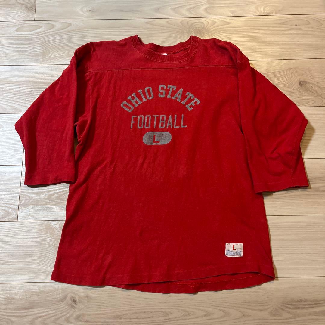 champion 70s バータグ フットボールtシャツ USA製 80s - メルカリ