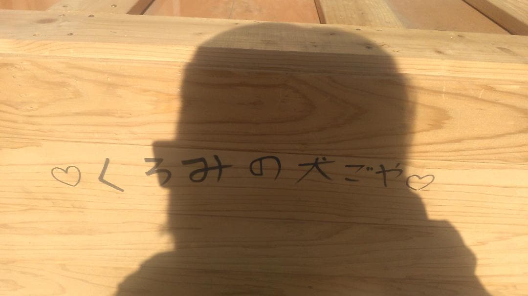 犬小屋 手作り ヒノキ使用 愛犬が一度も入りません 上部フタ取り外し可