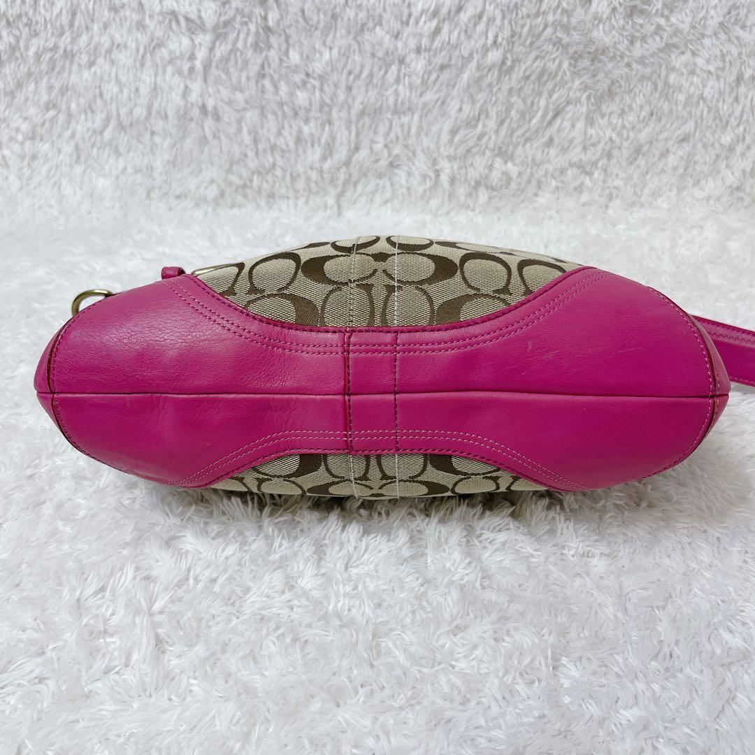 バッグ COACH Shoulder Bag Signature pink F07077