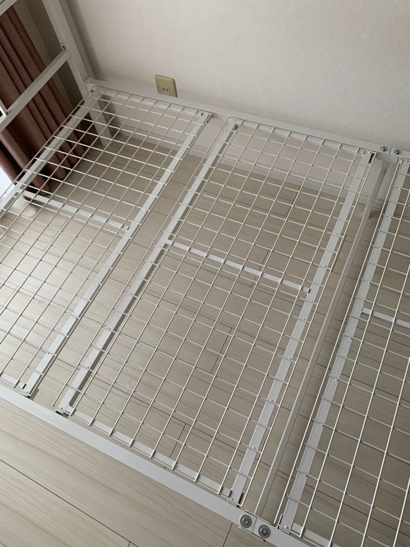 ニトリ パイプベッド バジーナ C-STN JH シングル ホワイト