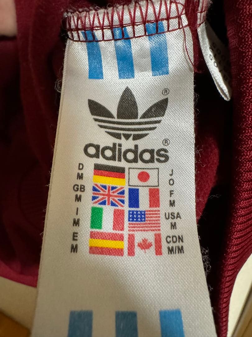 vintage adidas track jacket Mトレフォイル 希少