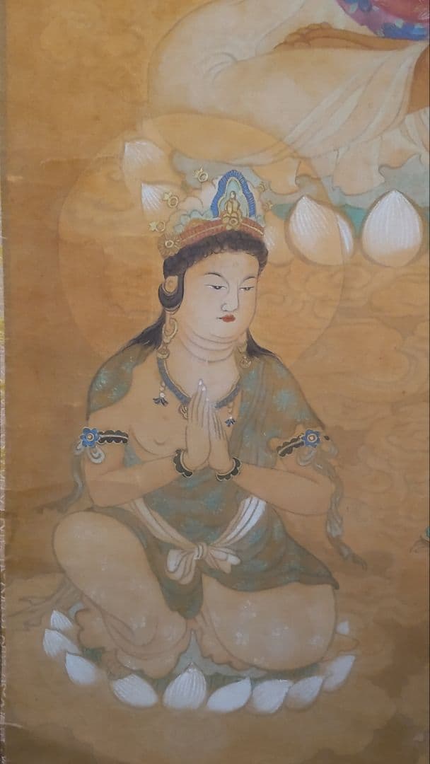 75*Z340)*絵画 日本画掛軸 仏画 骨董 茶道具掛軸