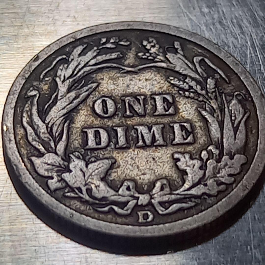 レア 銀貨 1914年 アメリカ 1ダイム バーバー ミントD - メルカリ