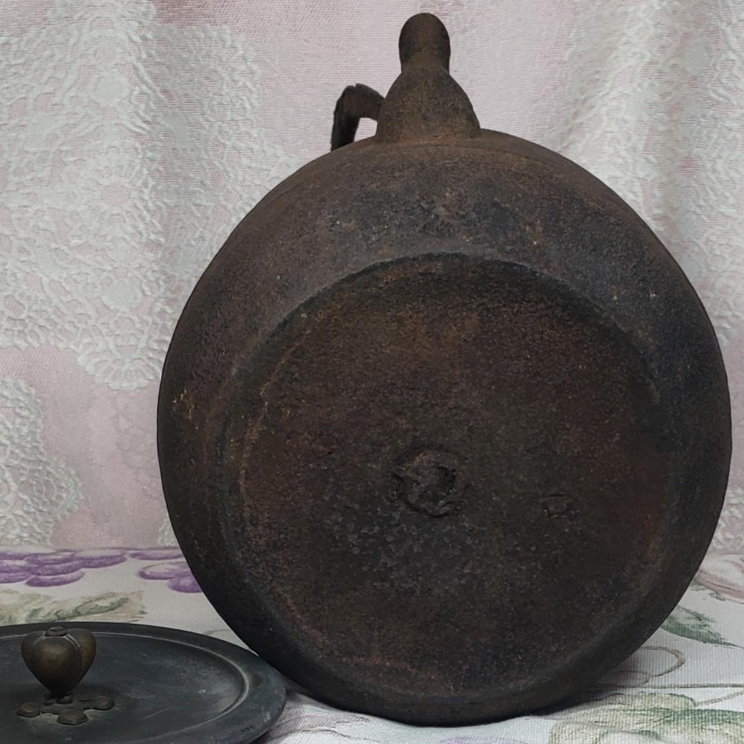 ◇龍文堂 安之介 胴縦銘 道安型 鉄瓶◇検）亀文堂 雨宮宗 金寿堂 光