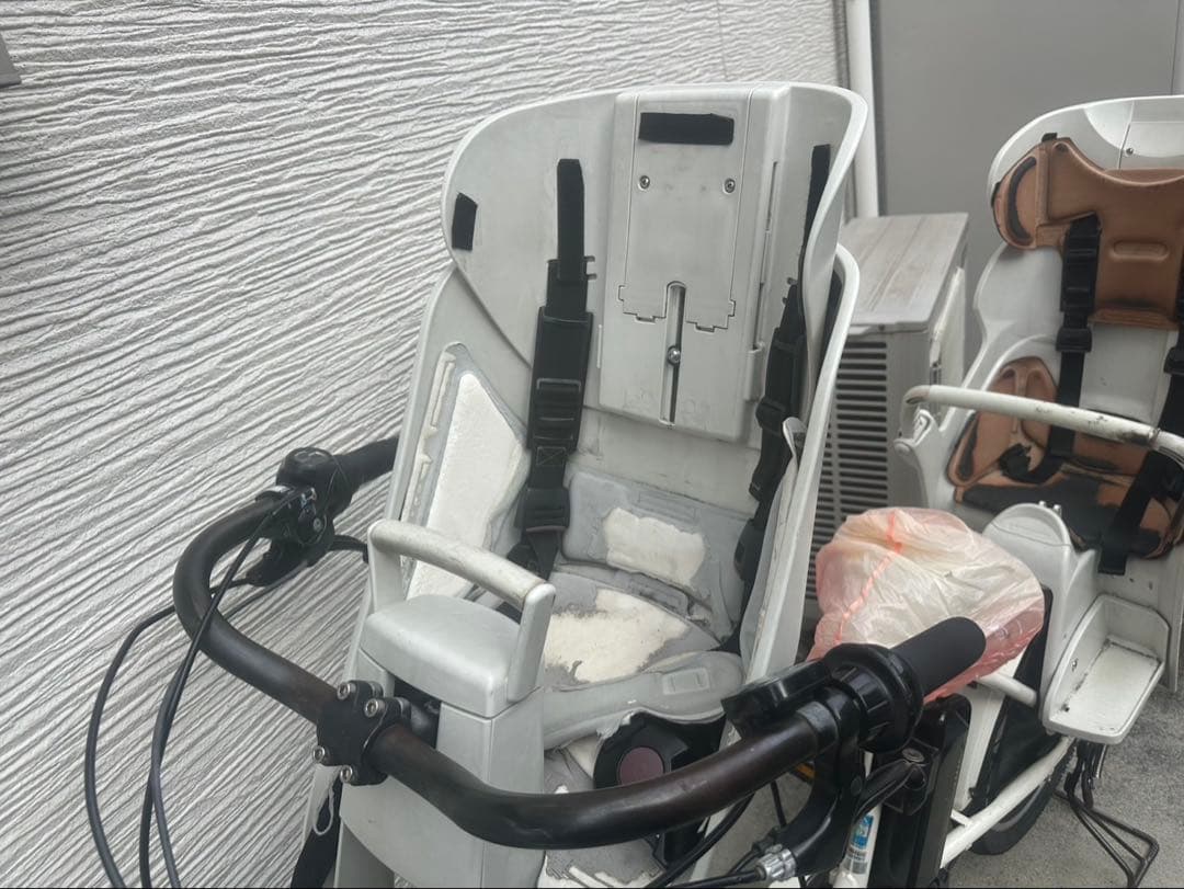 bikke電動アシスト自転車 チャイルドシート付き ホワイト