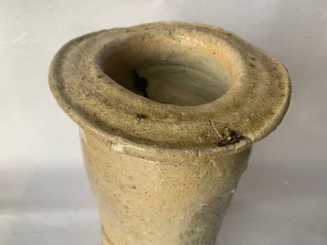 杉本貞光　信楽花入　寺垣外窯　茶道具　共箱