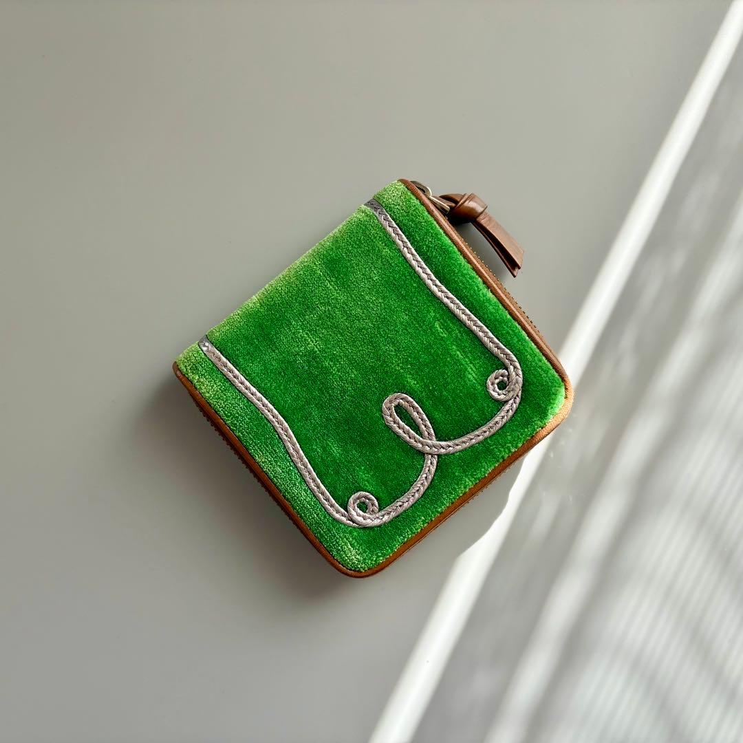 レイコ様用 美品 超希少 限定 ボッテガヴェネタ 二つ折り財布 グリーン