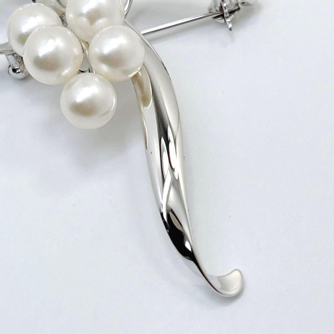 美品】ミキモト パール ベビーパール ブローチ リボン フラワー 愛子様
