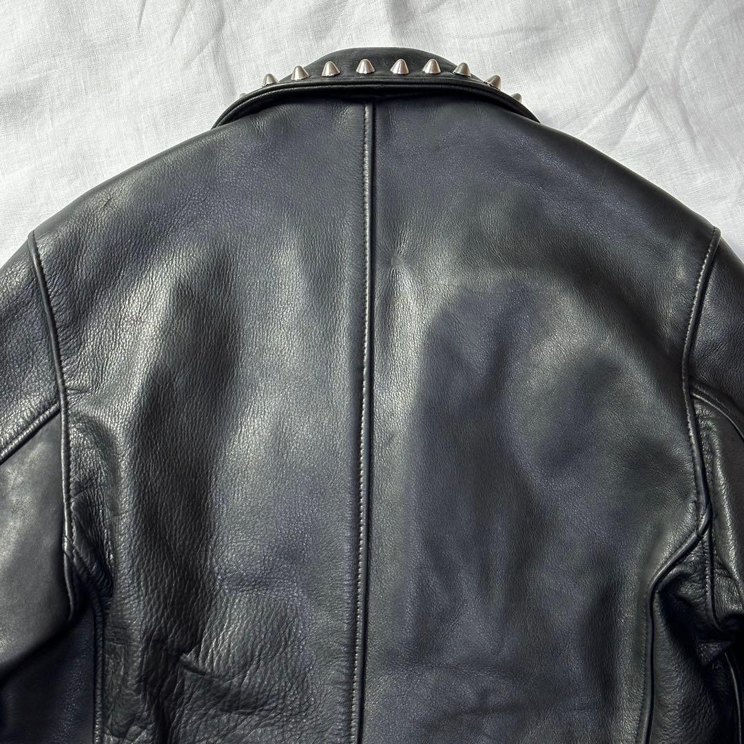 USA製 ショット レザージャケット シングルライダース 544 スタッズ 黒