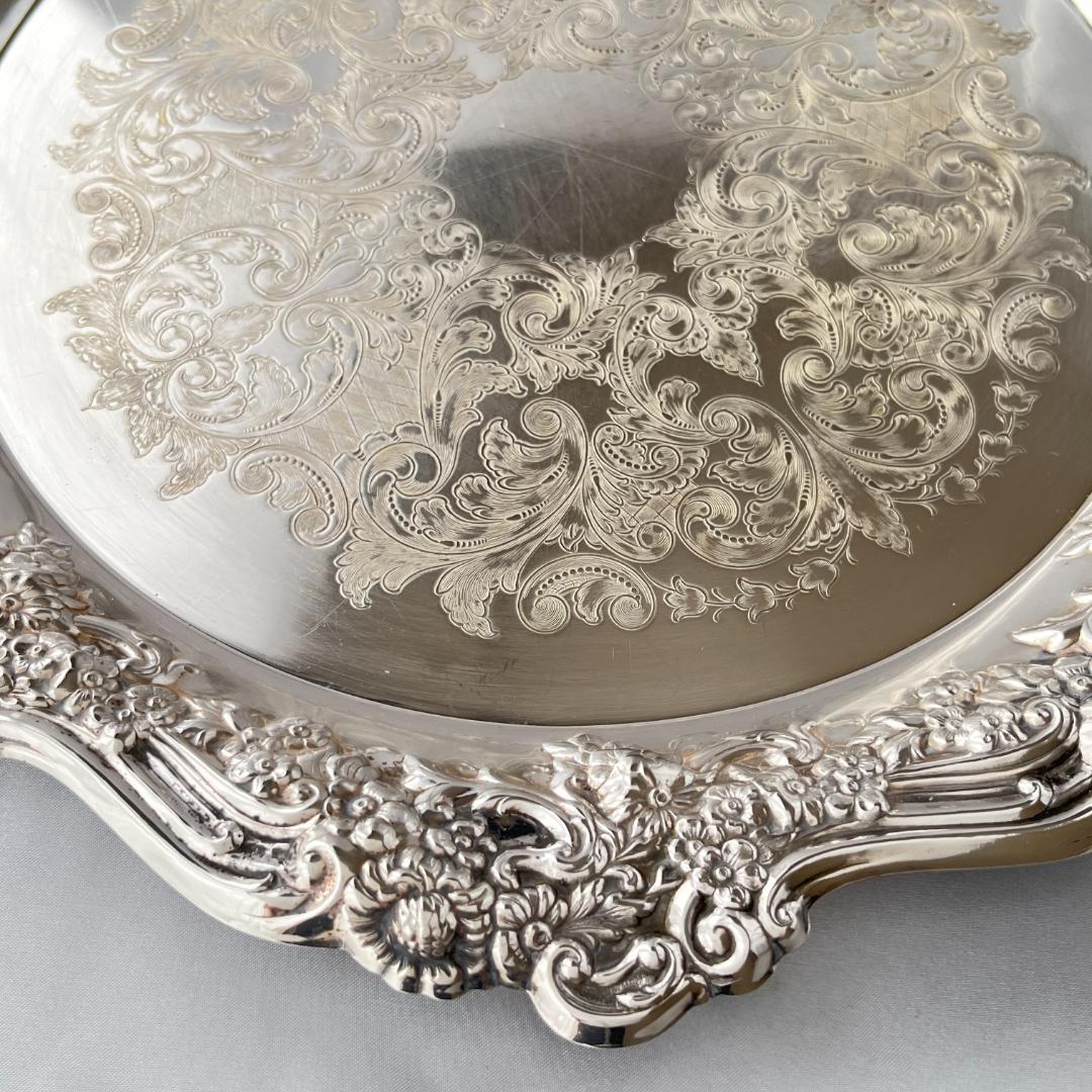 【英国】 ギャラリートレー / ドリンクトレー サークル型 37cm