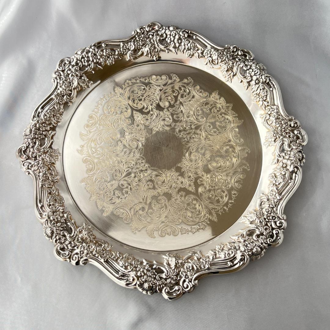 【英国】 ギャラリートレー / ドリンクトレー サークル型 37cm