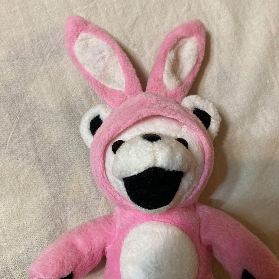 ぬいぐるみ　グレイトフルデッドベア　ピンク　うさぎ　着ぐるみ　23cm 綺麗目