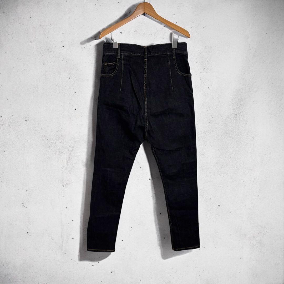 mercibeaucoup, メルシーボークー うしろまえ デニム ブラック 3