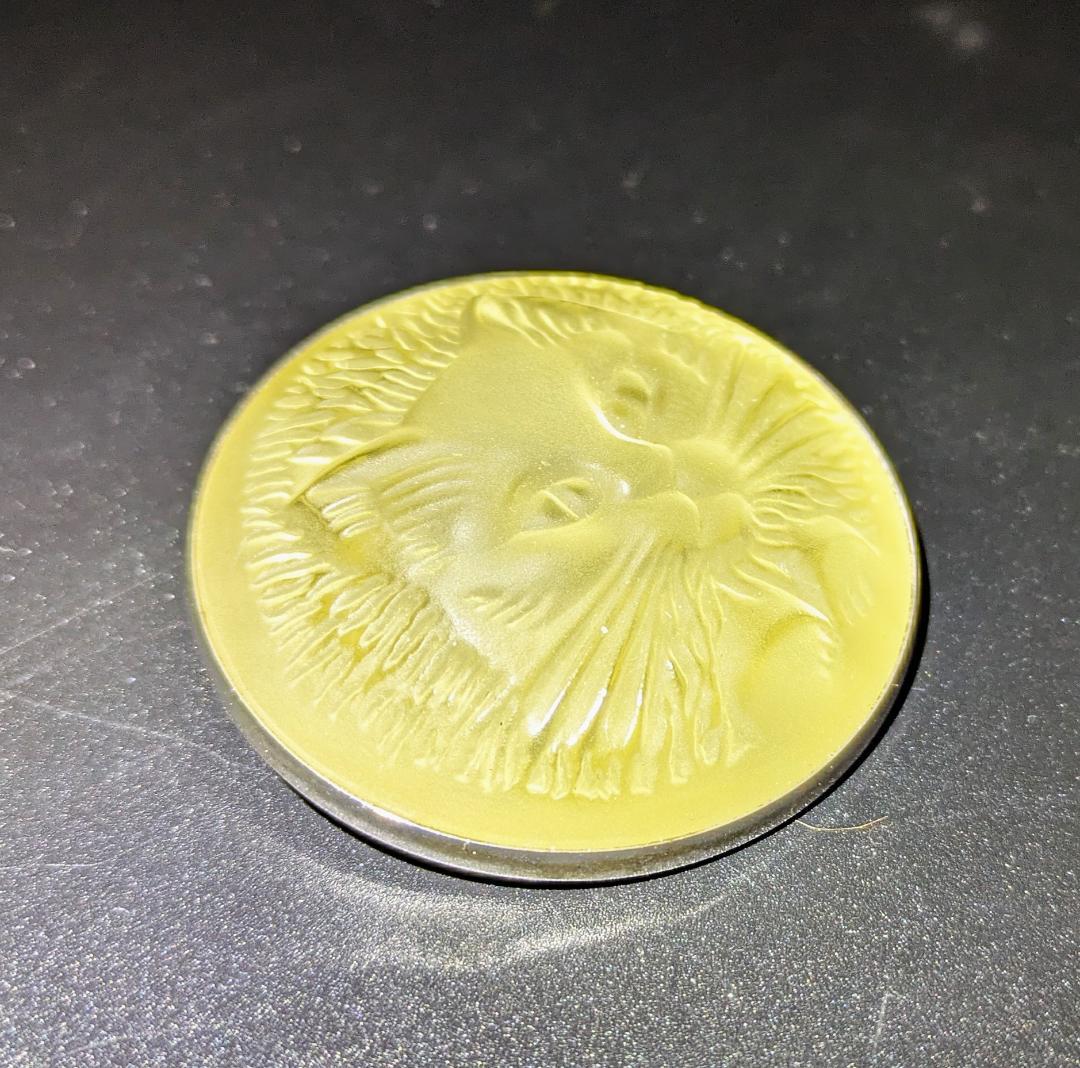 kinunekoさん専用ビンテージ☆ラリック 猫ブローチ☆ライトブラウン