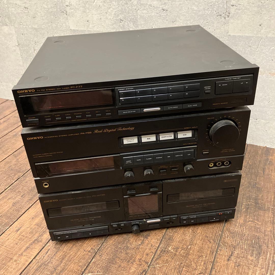 昭和レトロ オンキョー ONKYO コンボラック カセットデッキ アンプ